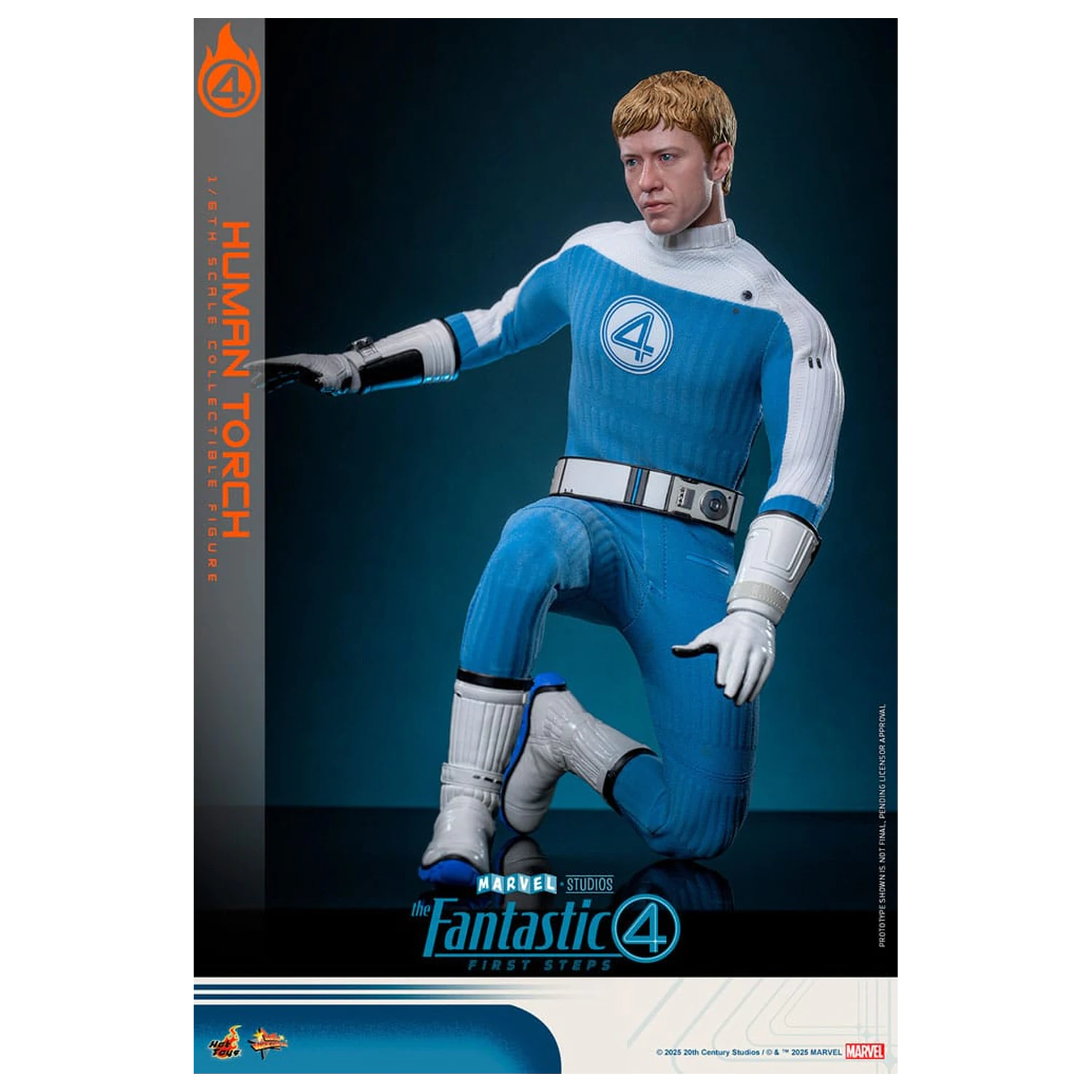 The Fantastic Four: First Steps Movie Masterpiece 1/6 Human Torch akciófigura 30 cm termékfotó
