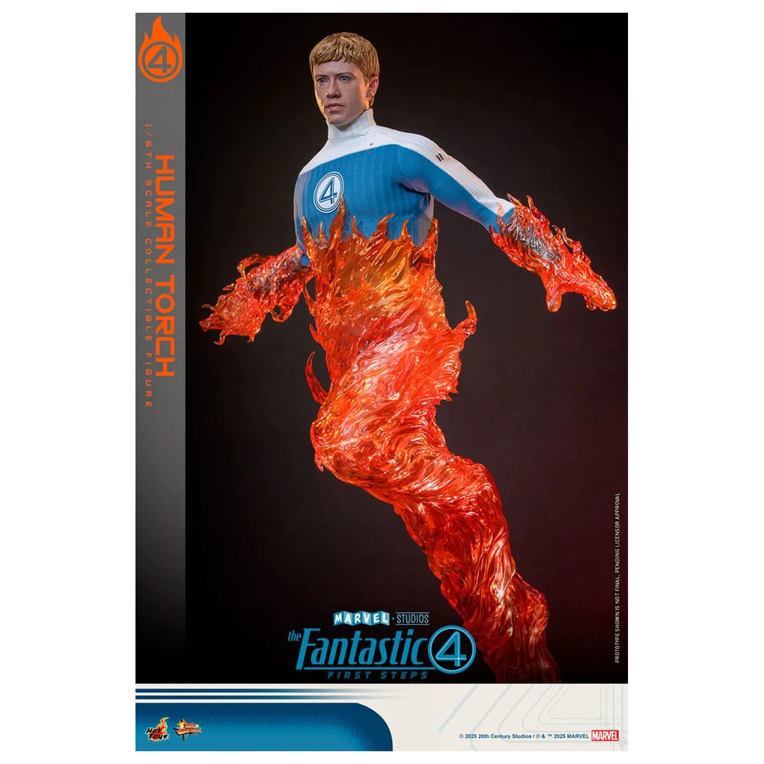 The Fantastic Four: First Steps Movie Masterpiece 1/6 Human Torch akciófigura 30 cm termékfotó