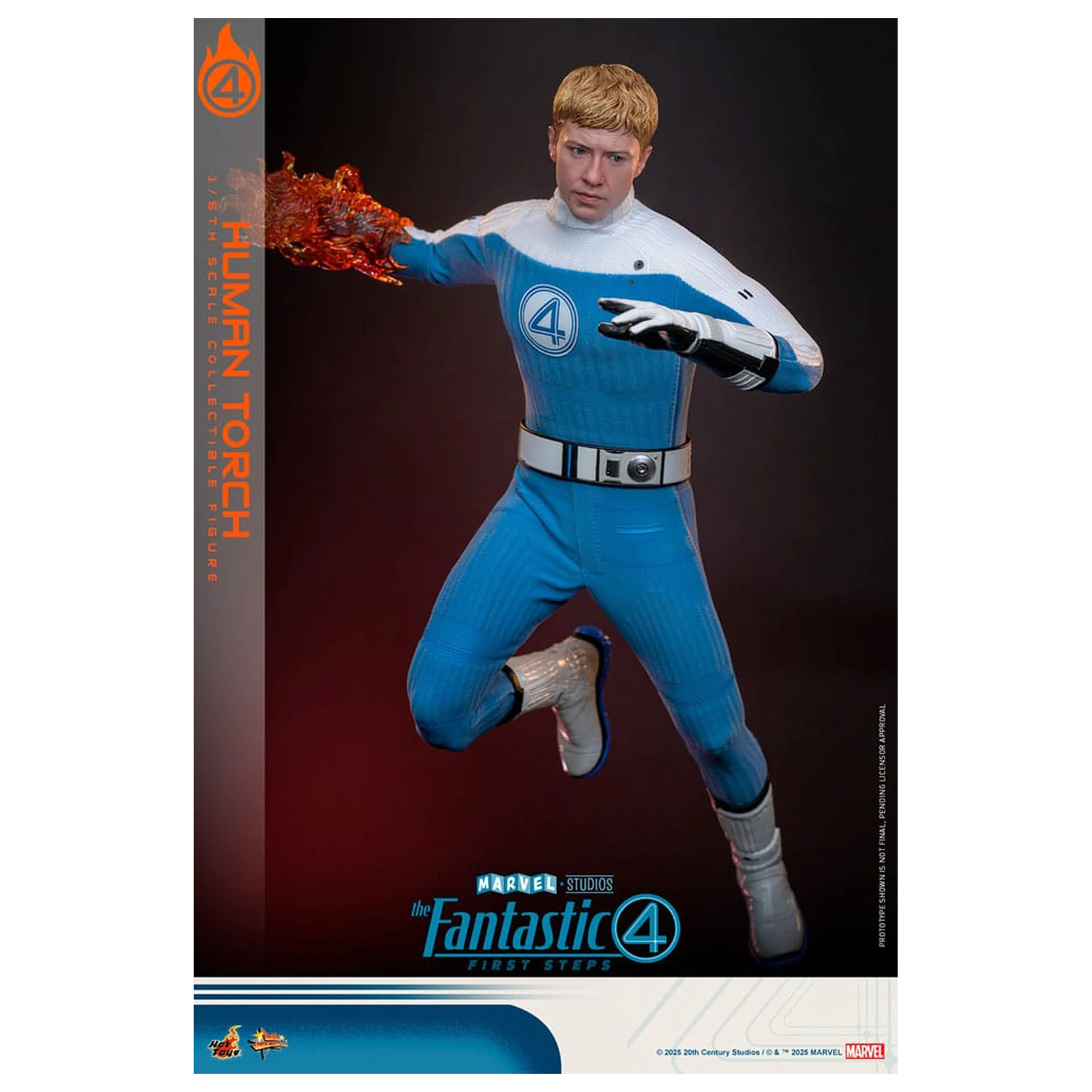 The Fantastic Four: First Steps Movie Masterpiece 1/6 Human Torch akciófigura 30 cm termékfotó