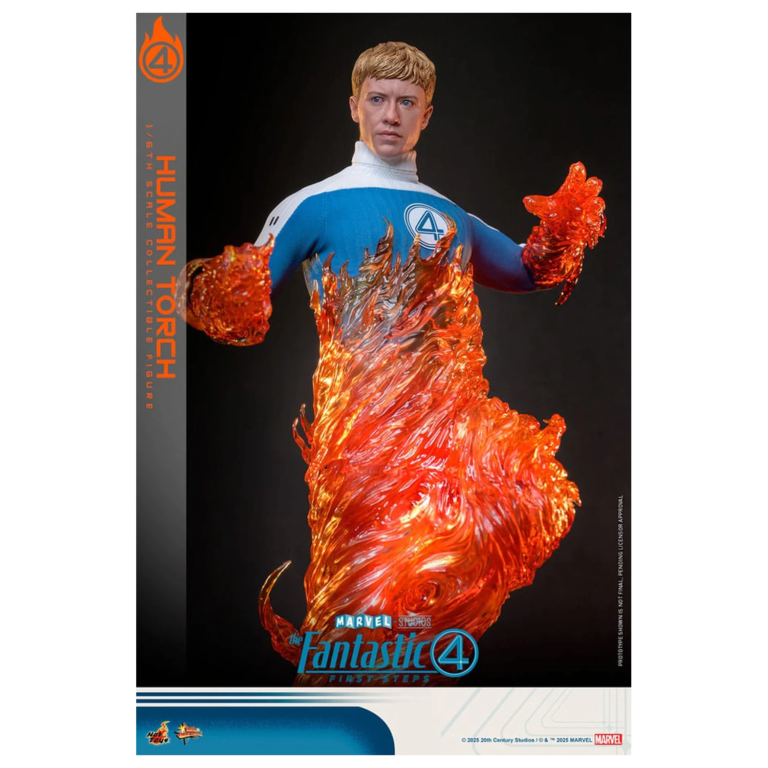 The Fantastic Four: First Steps Movie Masterpiece 1/6 Human Torch akciófigura 30 cm termékfotó