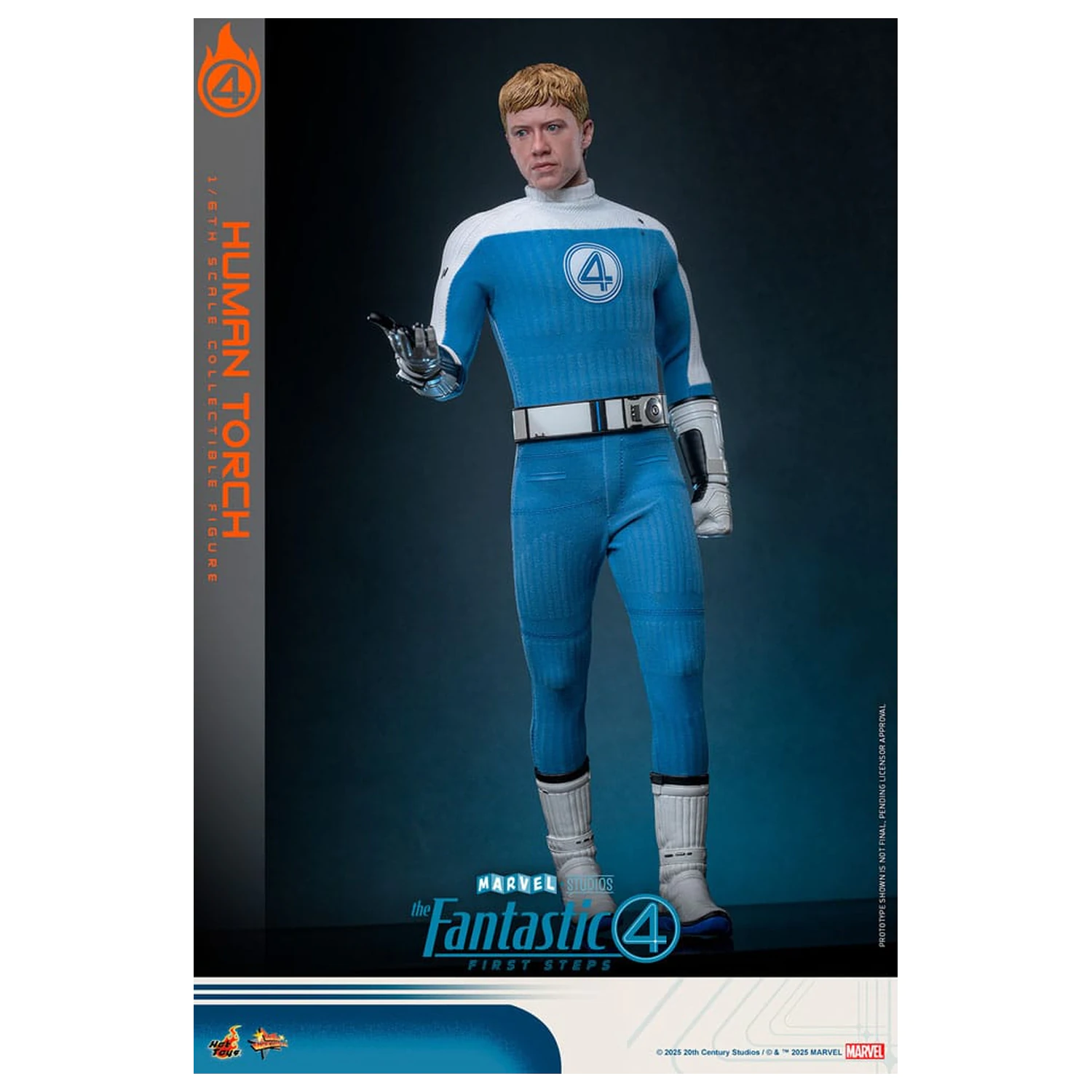 The Fantastic Four: First Steps Movie Masterpiece 1/6 Human Torch akciófigura 30 cm termékfotó