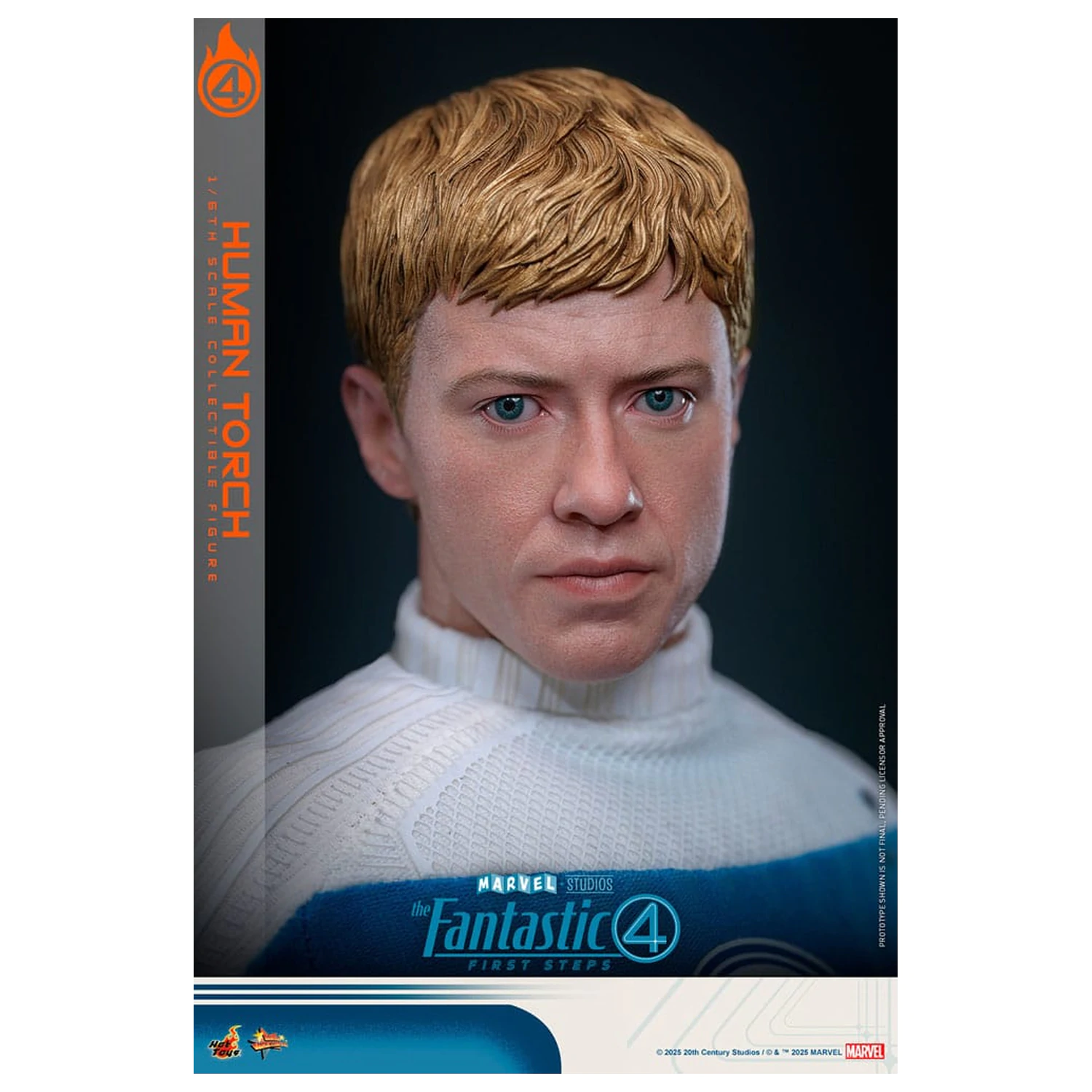 The Fantastic Four: First Steps Movie Masterpiece 1/6 Human Torch akciófigura 30 cm termékfotó