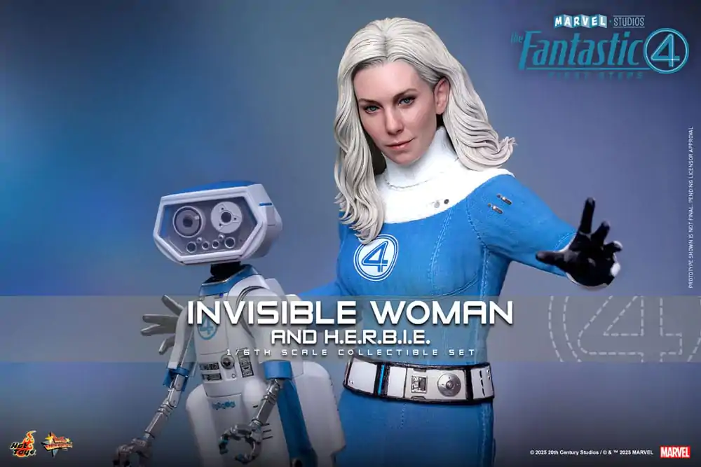 The Fantastic Four: First Steps Movie Masterpiece 1/6 Invisible Woman & H.E.R.B.I.E. akciófigura csomag 28 cm termékfotó