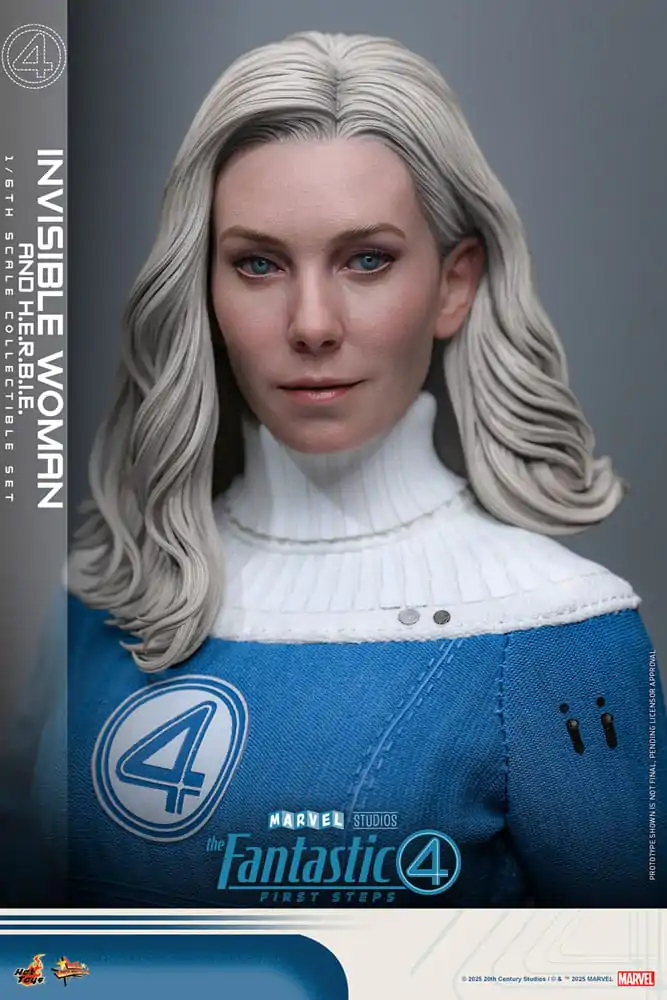 The Fantastic Four: First Steps Movie Masterpiece 1/6 Invisible Woman & H.E.R.B.I.E. akciófigura csomag 28 cm termékfotó