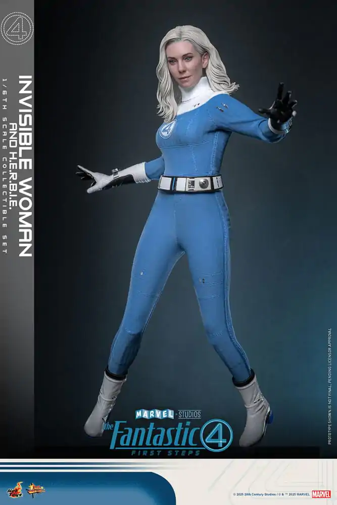 The Fantastic Four: First Steps Movie Masterpiece 1/6 Invisible Woman & H.E.R.B.I.E. akciófigura csomag 28 cm termékfotó