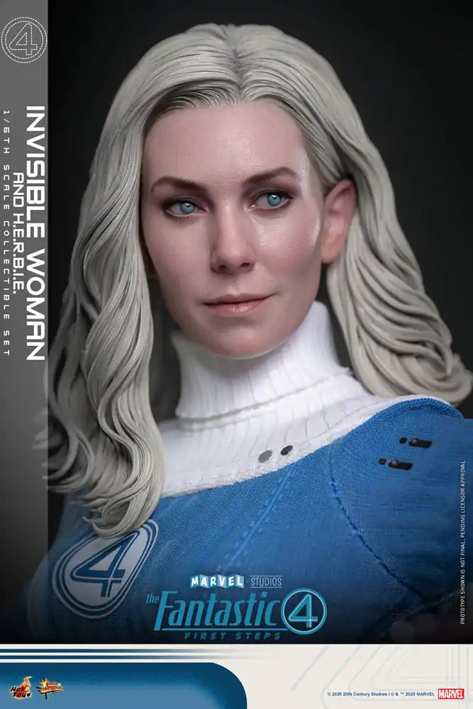 The Fantastic Four: First Steps Movie Masterpiece 1/6 Invisible Woman & H.E.R.B.I.E. akciófigura csomag 28 cm termékfotó