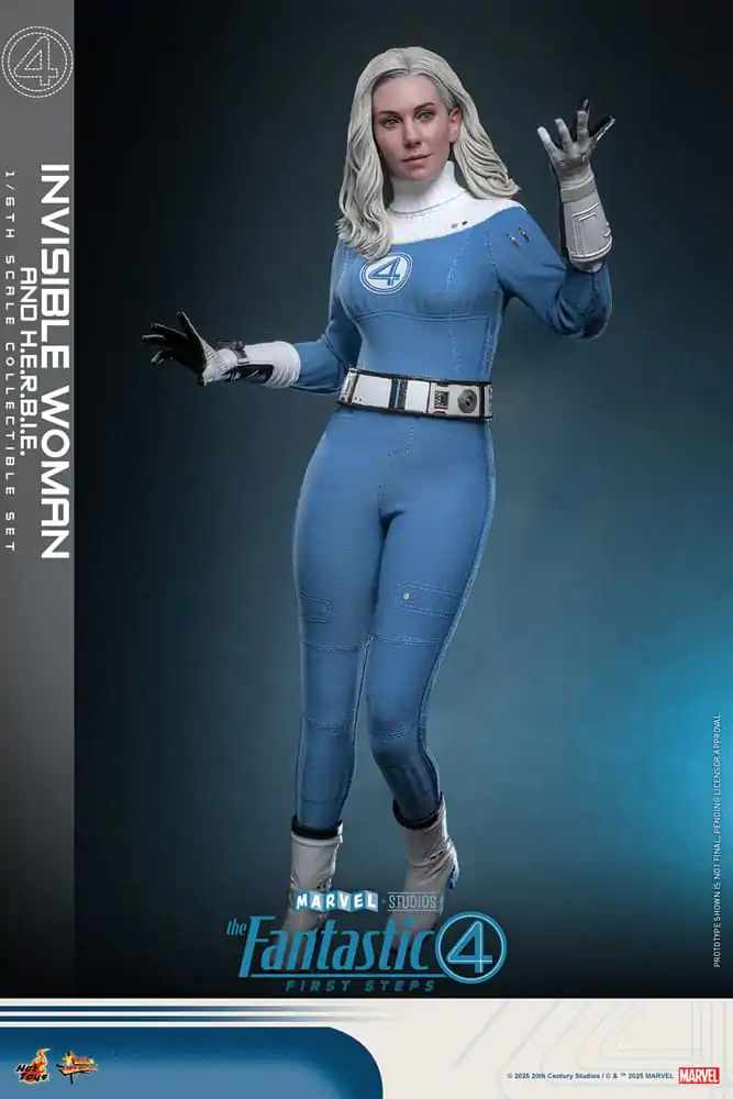 The Fantastic Four: First Steps Movie Masterpiece 1/6 Invisible Woman & H.E.R.B.I.E. akciófigura csomag 28 cm termékfotó