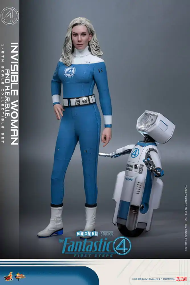 The Fantastic Four: First Steps Movie Masterpiece 1/6 Invisible Woman & H.E.R.B.I.E. akciófigura csomag 28 cm termékfotó