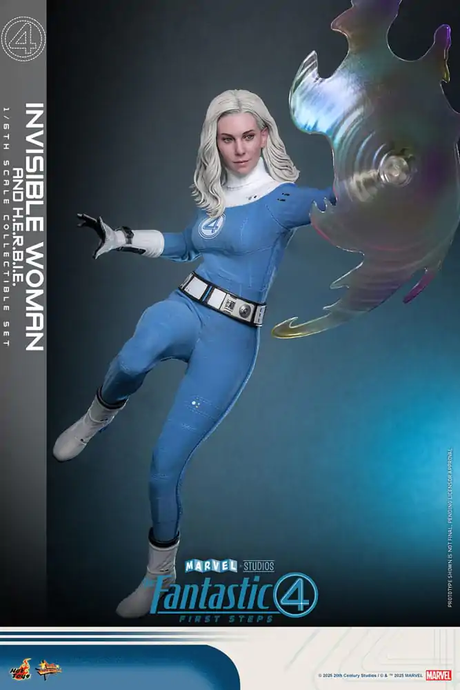 The Fantastic Four: First Steps Movie Masterpiece 1/6 Invisible Woman & H.E.R.B.I.E. akciófigura csomag 28 cm termékfotó