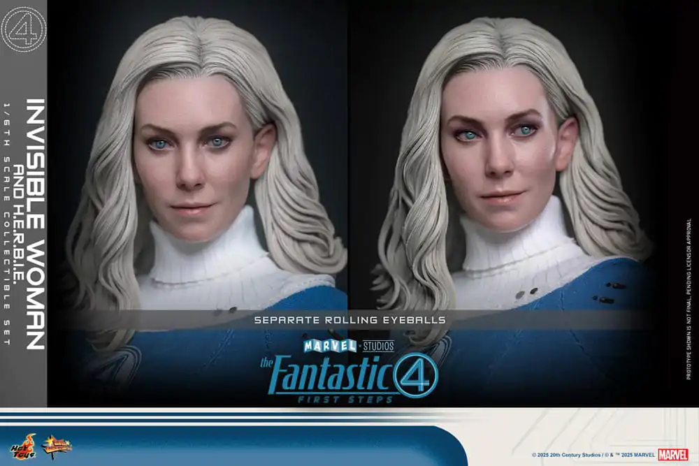 The Fantastic Four: First Steps Movie Masterpiece 1/6 Invisible Woman & H.E.R.B.I.E. akciófigura csomag 28 cm termékfotó