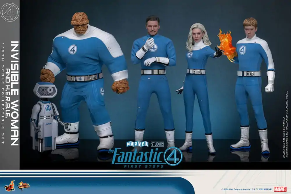 The Fantastic Four: First Steps Movie Masterpiece 1/6 Invisible Woman & H.E.R.B.I.E. akciófigura csomag 28 cm termékfotó