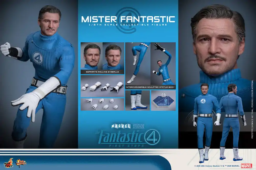 The Fantastic Four: First Steps Movie Masterpiece 1/6 Mister Fantastic akciófigura 30 cm termékfotó