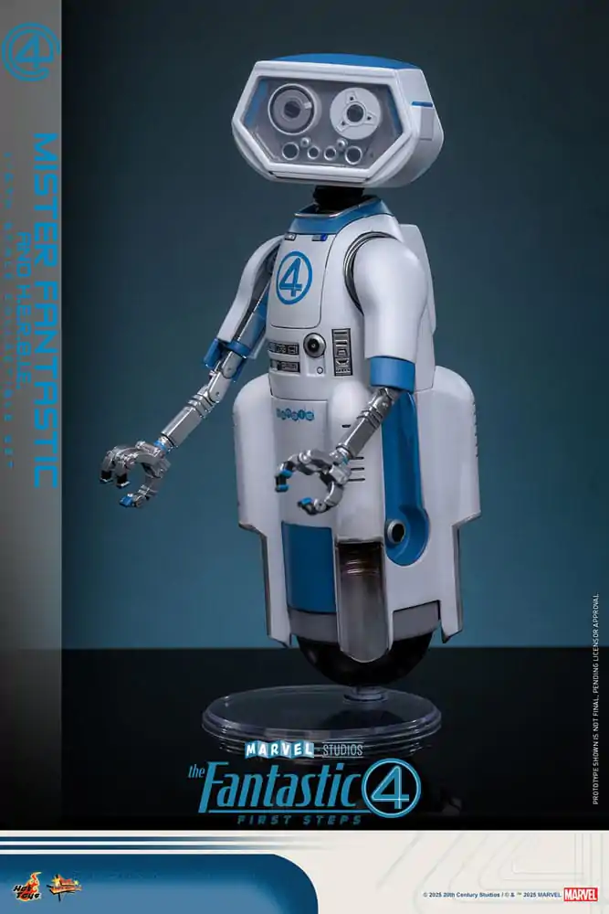 The Fantastic Four: First Steps Movie Masterpiece 1/6 Mister Fantastic & H.E.R.B.I.E. akciófigura csomag 30 cm termékfotó