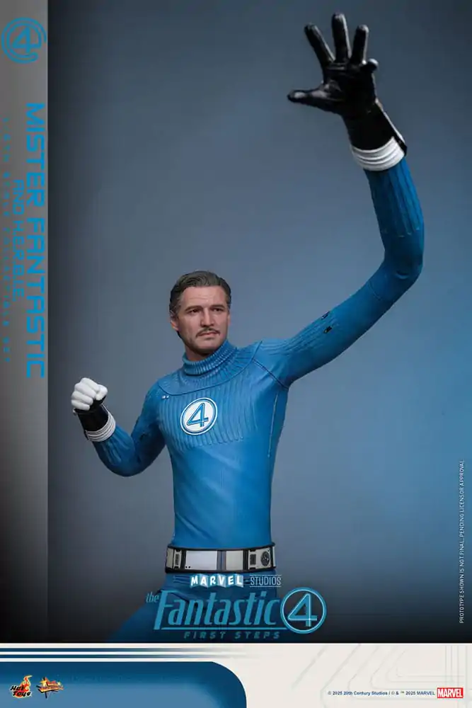 The Fantastic Four: First Steps Movie Masterpiece 1/6 Mister Fantastic & H.E.R.B.I.E. akciófigura csomag 30 cm termékfotó