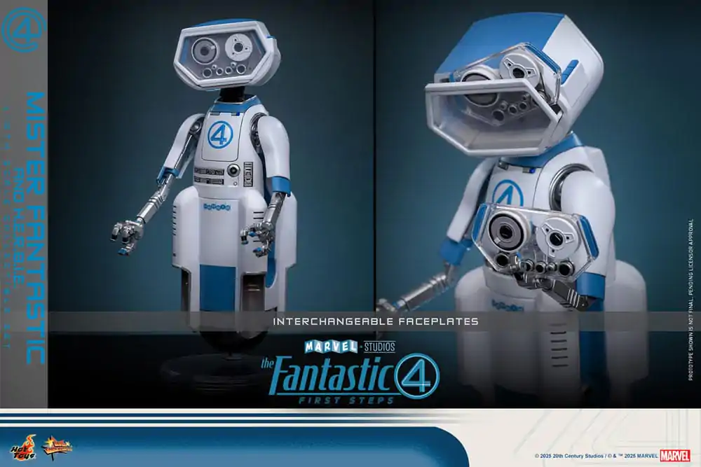 The Fantastic Four: First Steps Movie Masterpiece 1/6 Mister Fantastic & H.E.R.B.I.E. akciófigura csomag 30 cm termékfotó