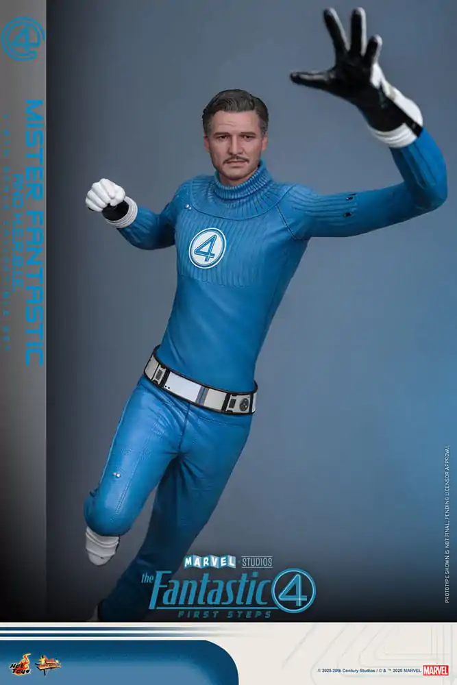The Fantastic Four: First Steps Movie Masterpiece 1/6 Mister Fantastic & H.E.R.B.I.E. akciófigura csomag 30 cm termékfotó