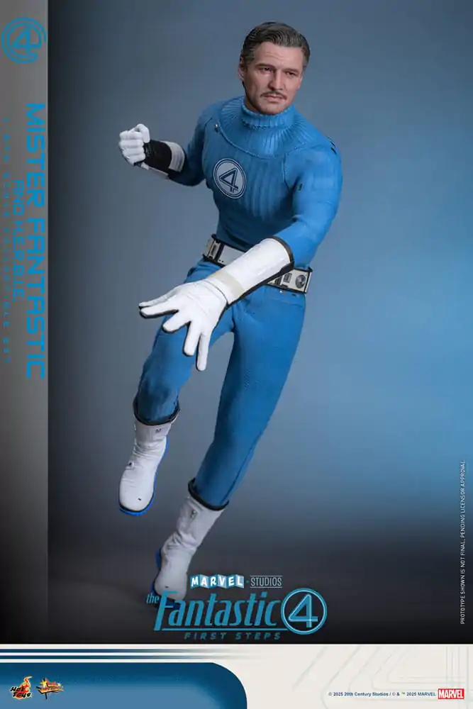 The Fantastic Four: First Steps Movie Masterpiece 1/6 Mister Fantastic & H.E.R.B.I.E. akciófigura csomag 30 cm termékfotó