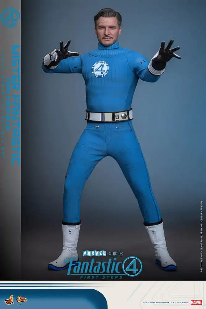 The Fantastic Four: First Steps Movie Masterpiece 1/6 Mister Fantastic & H.E.R.B.I.E. akciófigura csomag 30 cm termékfotó