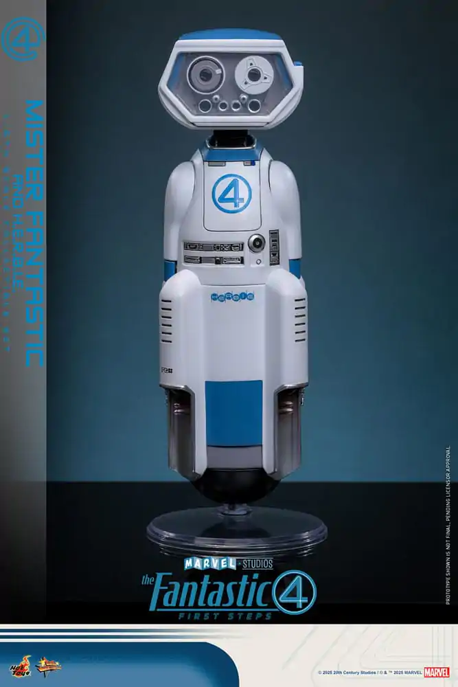 The Fantastic Four: First Steps Movie Masterpiece 1/6 Mister Fantastic & H.E.R.B.I.E. akciófigura csomag 30 cm termékfotó