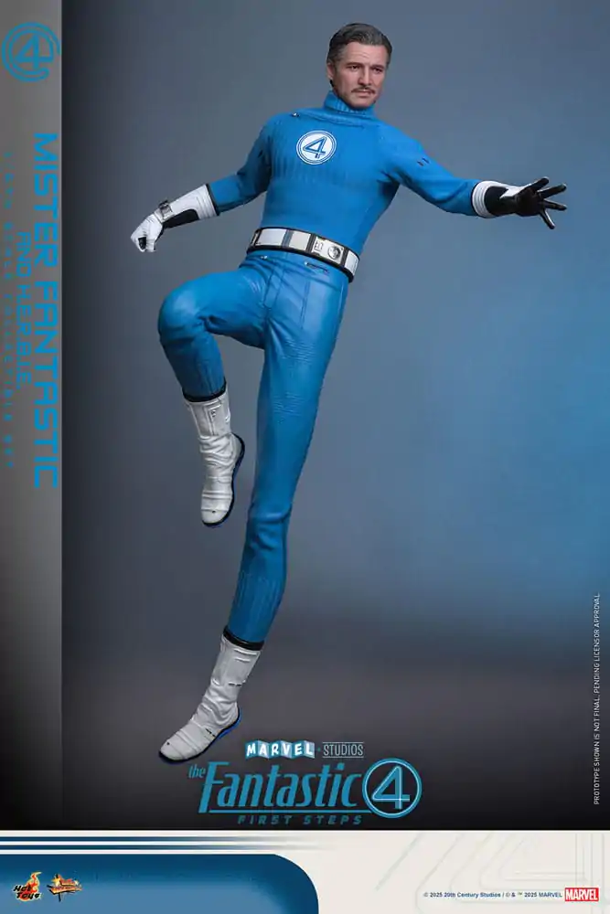 The Fantastic Four: First Steps Movie Masterpiece 1/6 Mister Fantastic & H.E.R.B.I.E. akciófigura csomag 30 cm termékfotó