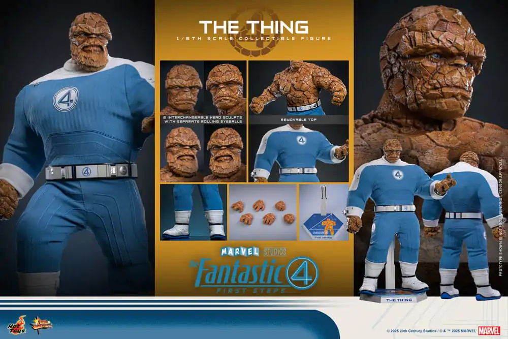 The Fantastic Four: First Steps Movie Masterpiece 1/6 The Thing akciófigura 31 cm termékfotó