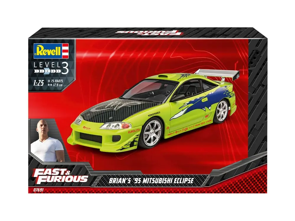 The Fast &amp; Furious Brian's 1995 Mitsubishi Eclipse modell készlet termékfotó