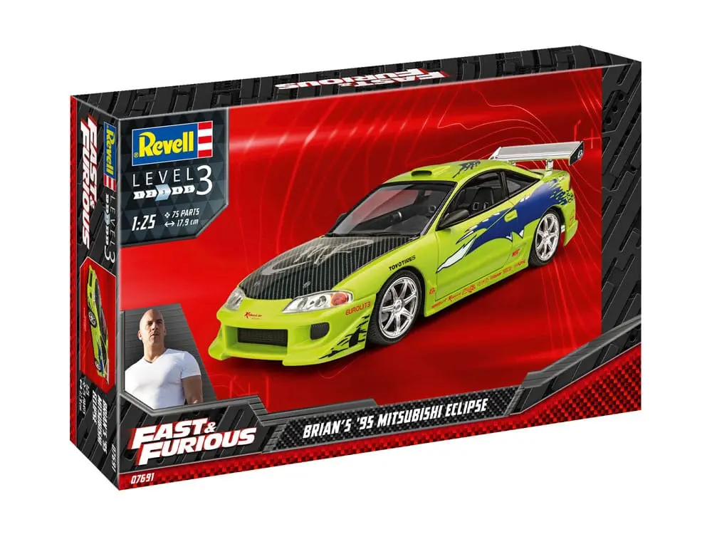 The Fast &amp; Furious Brian's 1995 Mitsubishi Eclipse modell készlet termékfotó