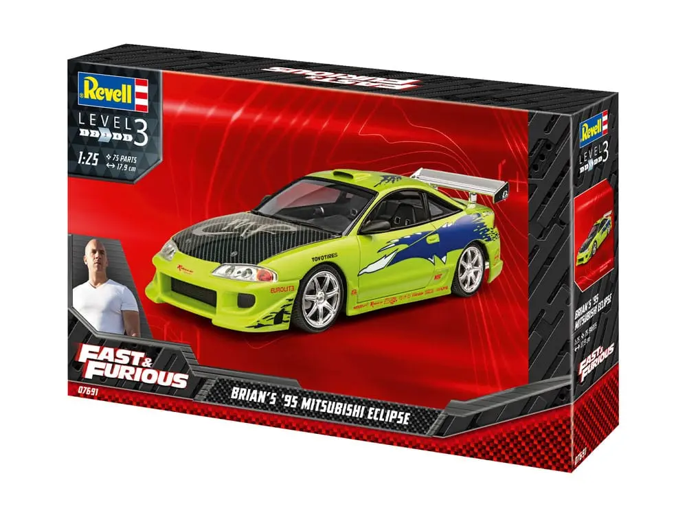 The Fast &amp; Furious Brian's 1995 Mitsubishi Eclipse modell készlet termékfotó