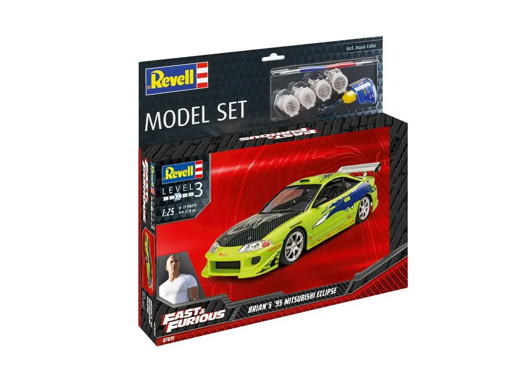 The Fast &amp; Furious Brian's 1995 Mitsubishi Eclipse modell készlet és kiegészítők termékfotó