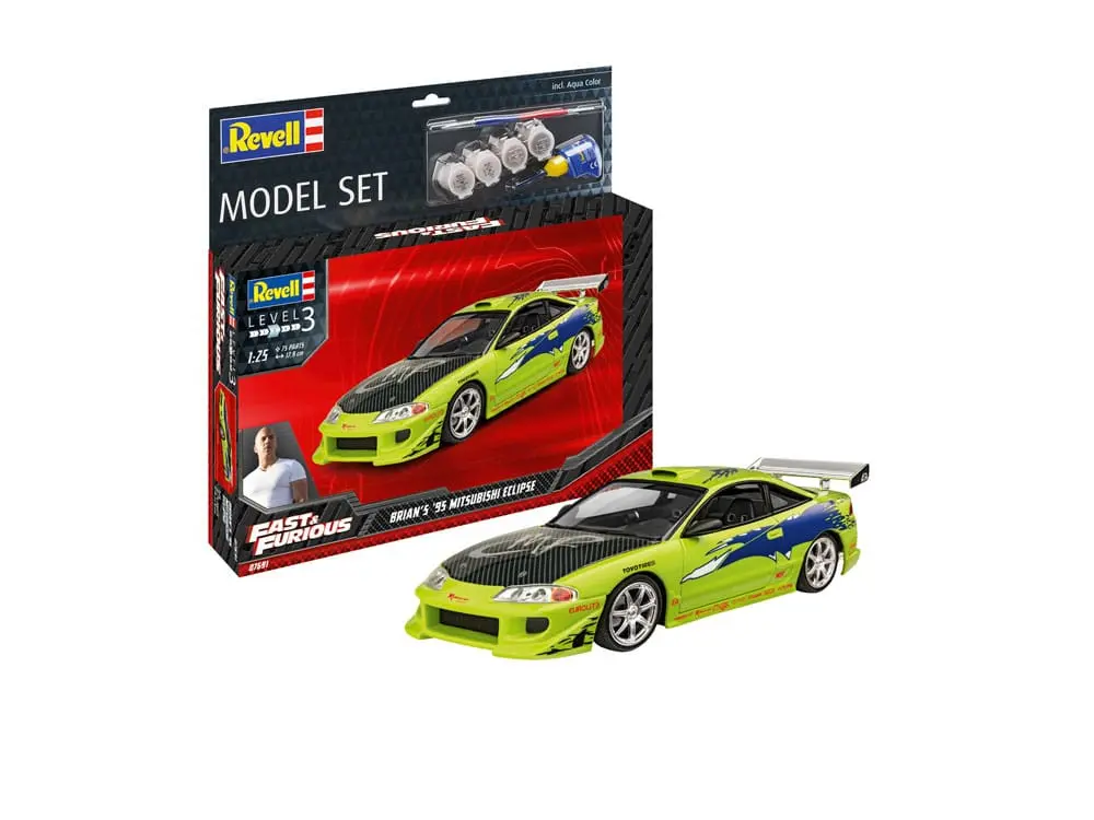 The Fast &amp; Furious Brian's 1995 Mitsubishi Eclipse modell készlet és kiegészítők termékfotó