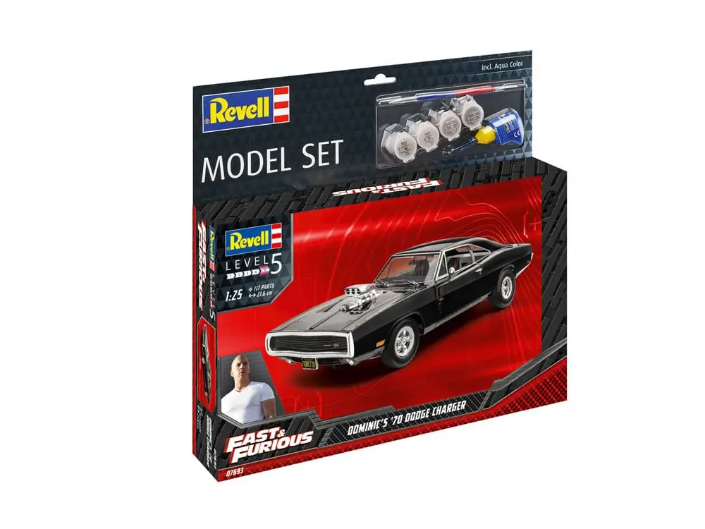 The Fast & Furious Model Kit with basic accessories Dominic's 1970 Dodge Charger termékfotó