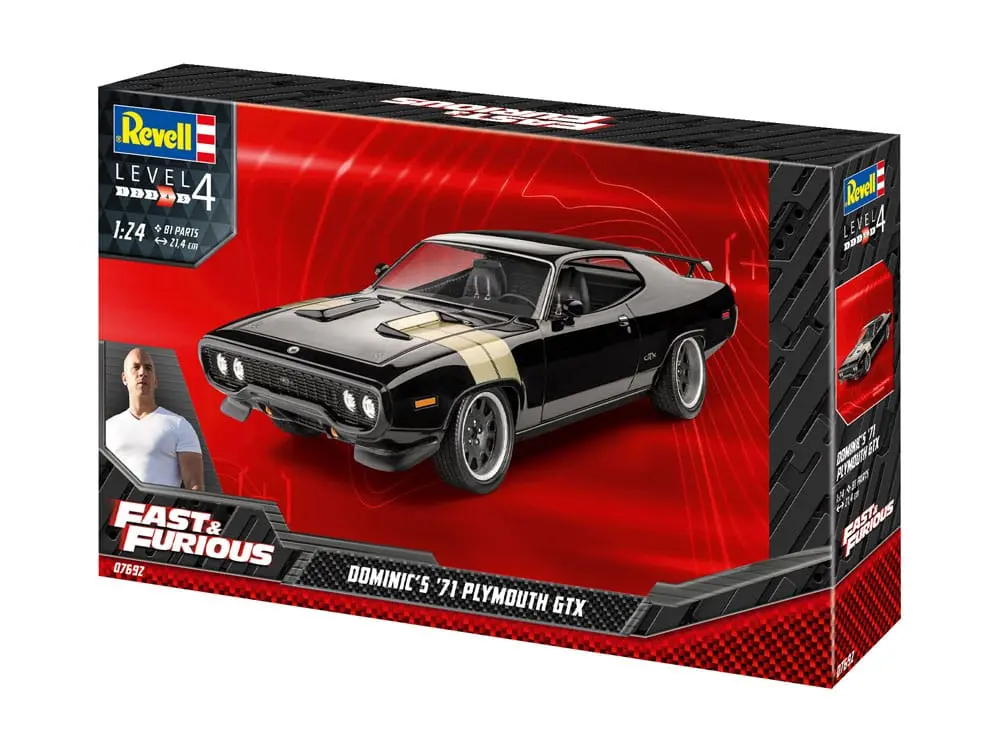 The Fast &amp; Furious Dominic's 1971 Plymouth GTX modell készlet termékfotó