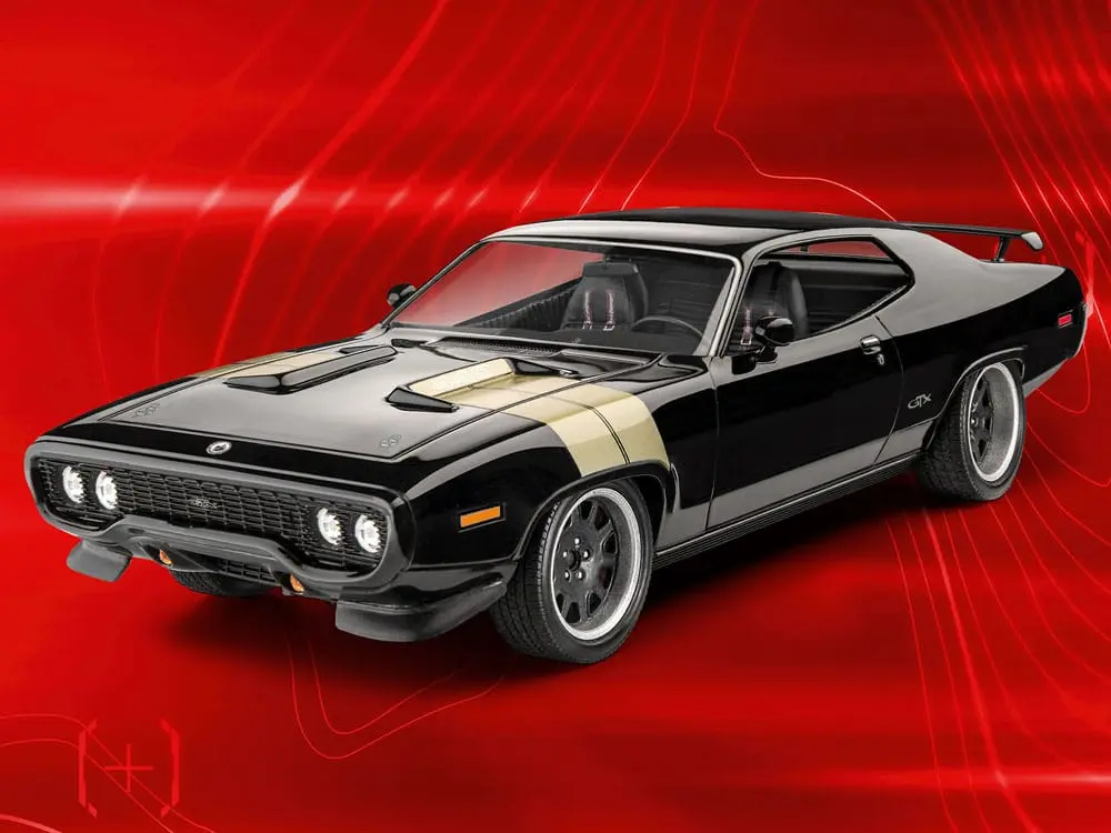 The Fast &amp; Furious Dominic's 1971 Plymouth GTX modell készlet és kiegészítők termékfotó