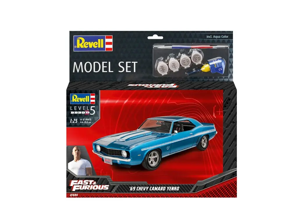 The Fast &amp; Furious with basic accessories 1969 Chevy Camaro Yenko modell készlet és kiegészítők termékfotó