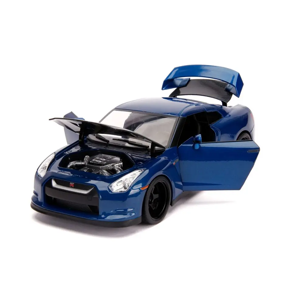 The Fast and Furious Diecast Model Hollywood Rides 1/18 2009 Nissan Skyline GT-R R35 és Brian figura termékfotó