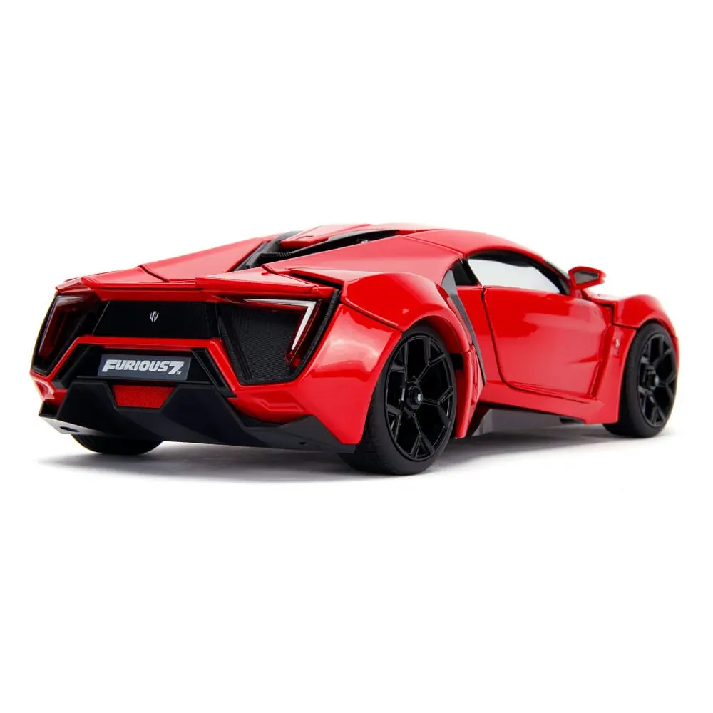 The Fast and Furious Diecast Model Hollywood Rides 1/18 Lykan Hypersport és Dom figura termékfotó