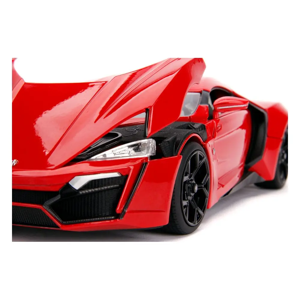 The Fast and Furious Diecast Model Hollywood Rides 1/18 Lykan Hypersport és Dom figura termékfotó
