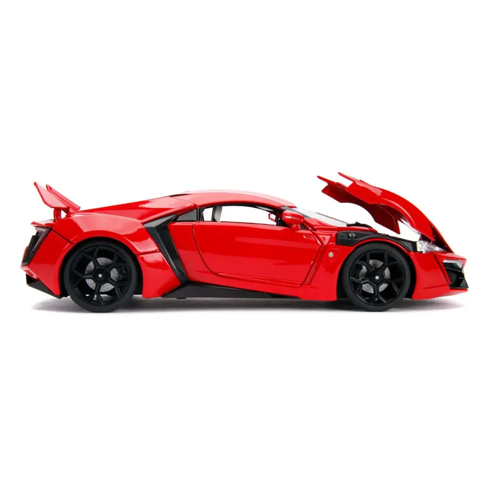The Fast and Furious Diecast Model Hollywood Rides 1/18 Lykan Hypersport és Dom figura termékfotó