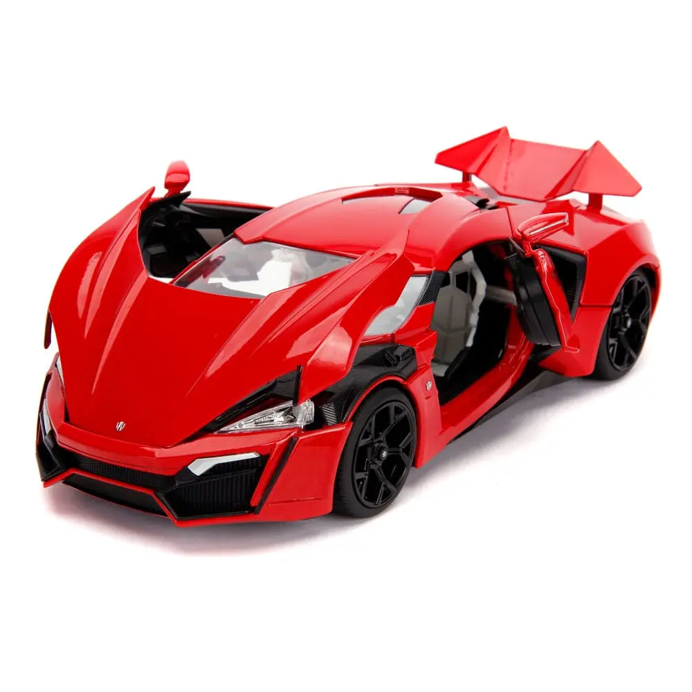 The Fast and Furious Diecast Model Hollywood Rides 1/18 Lykan Hypersport és Dom figura termékfotó
