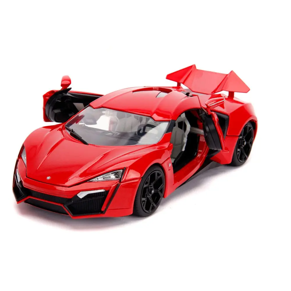 The Fast and Furious Diecast Model Hollywood Rides 1/18 Lykan Hypersport és Dom figura termékfotó