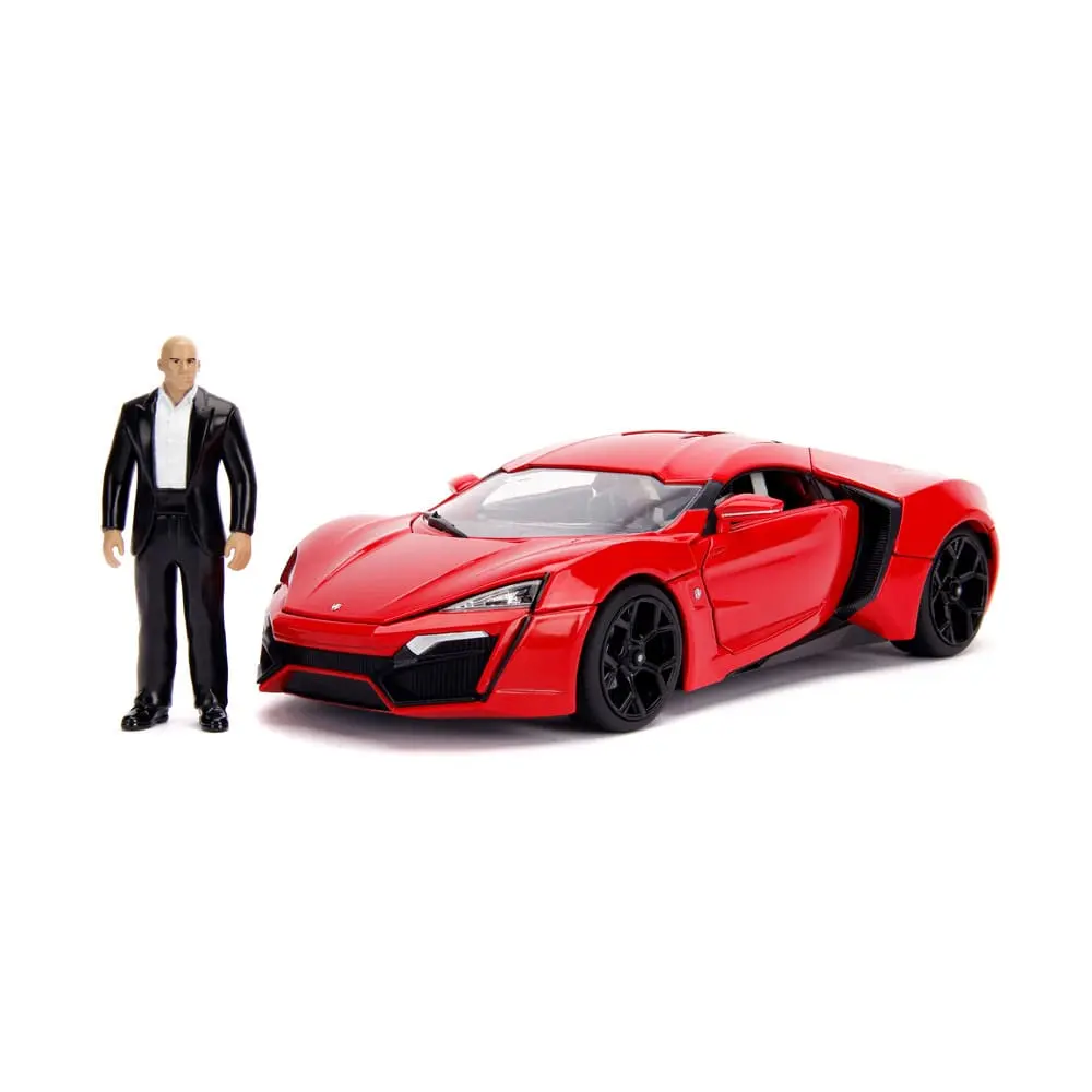 The Fast and Furious Diecast Model Hollywood Rides 1/18 Lykan Hypersport és Dom figura termékfotó
