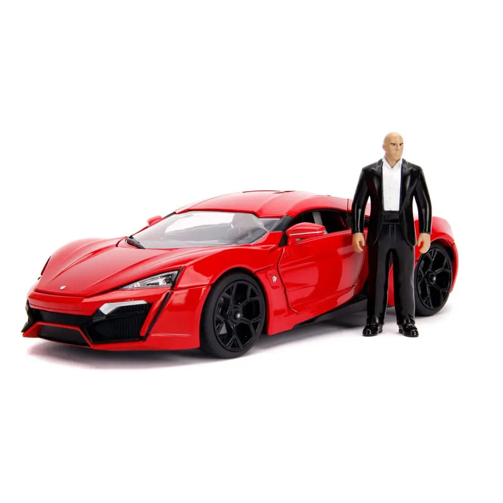 The Fast and Furious Diecast Model Hollywood Rides 1/18 Lykan Hypersport és Dom figura termékfotó
