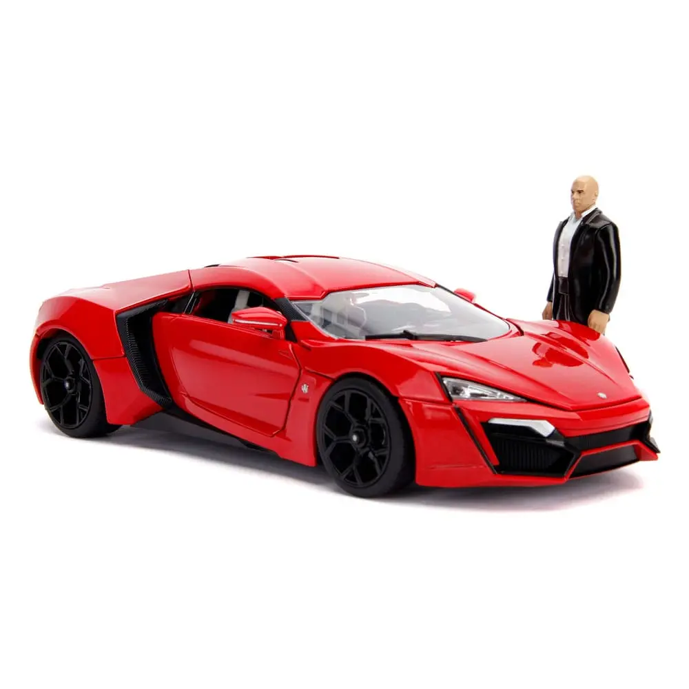 The Fast and Furious Diecast Model Hollywood Rides 1/18 Lykan Hypersport és Dom figura termékfotó