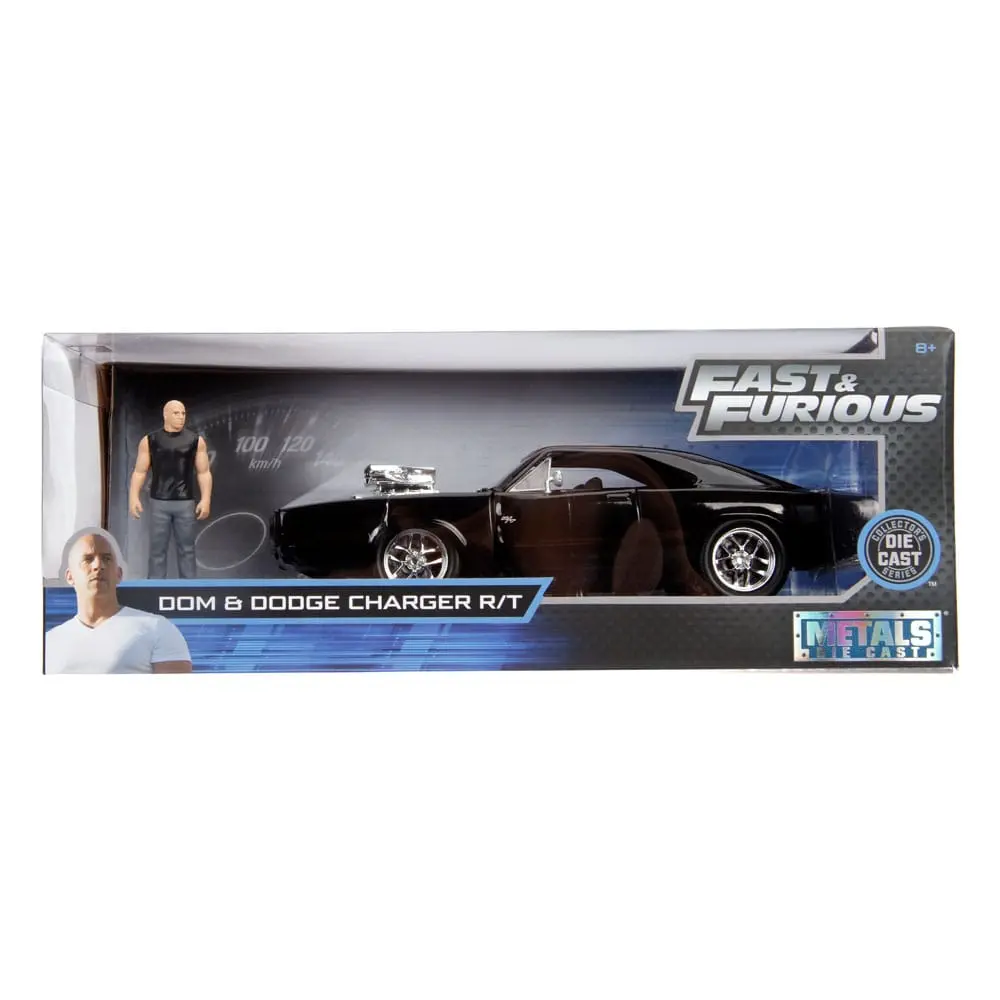 The Fast and Furious Diecast Model Hollywood Rides 1/24 1970 Dodge Charger és Dom Toretto figura termékfotó