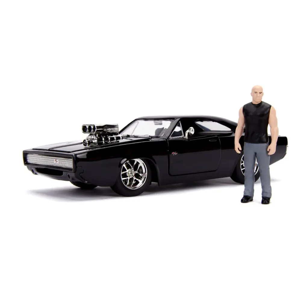 The Fast and Furious Diecast Model Hollywood Rides 1/24 1970 Dodge Charger és Dom Toretto figura termékfotó