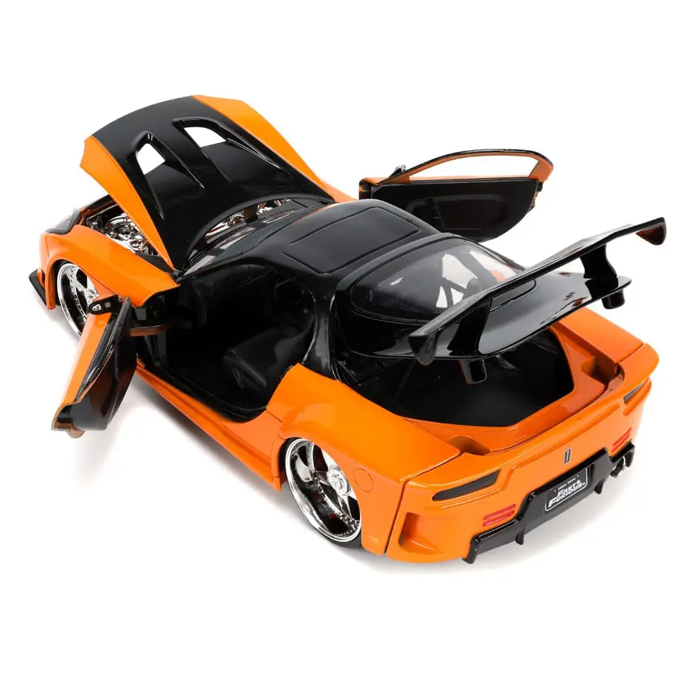 The Fast and Furious Diecast Model Hollywood Rides 1/24 1997 Mazda RX7 és Han figura termékfotó