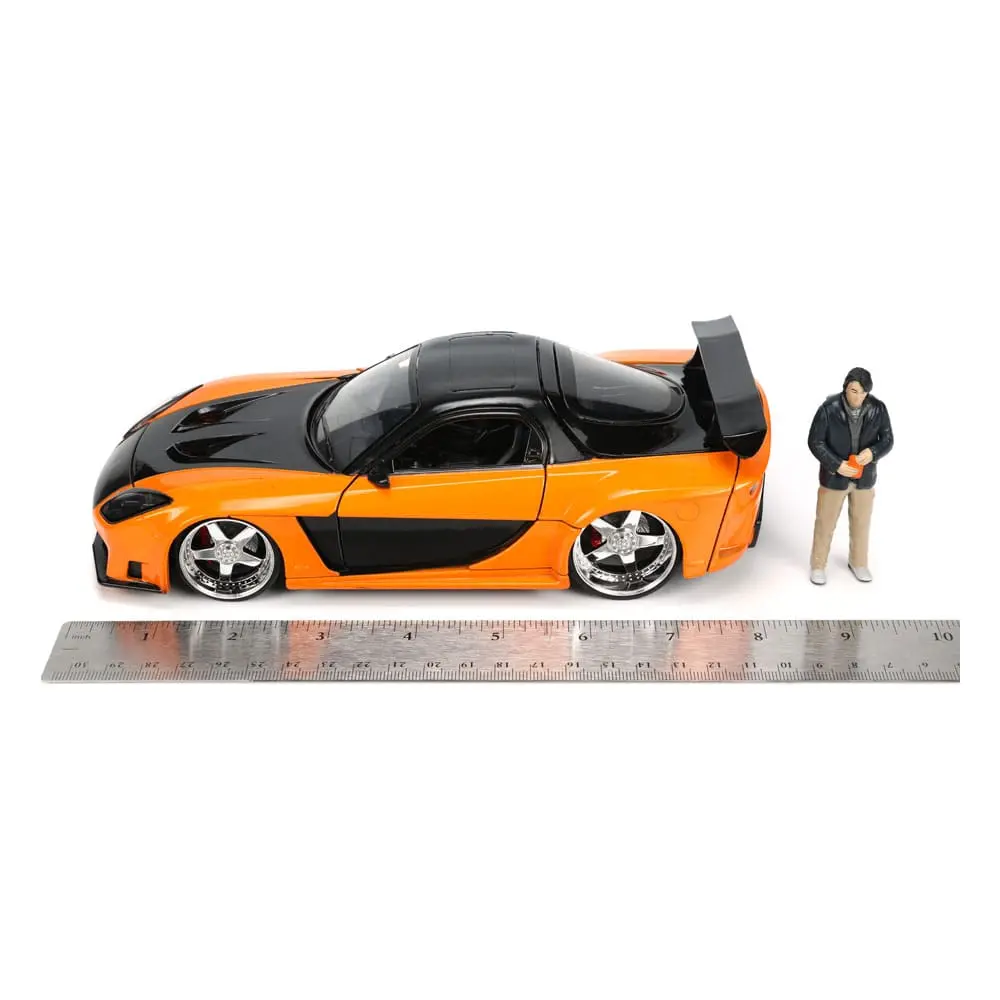 The Fast and Furious Diecast Model Hollywood Rides 1/24 1997 Mazda RX7 és Han figura termékfotó