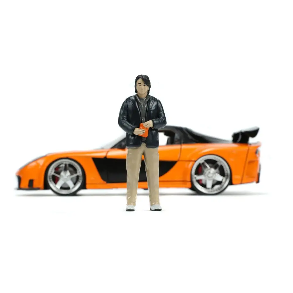 The Fast and Furious Diecast Model Hollywood Rides 1/24 1997 Mazda RX7 és Han figura termékfotó