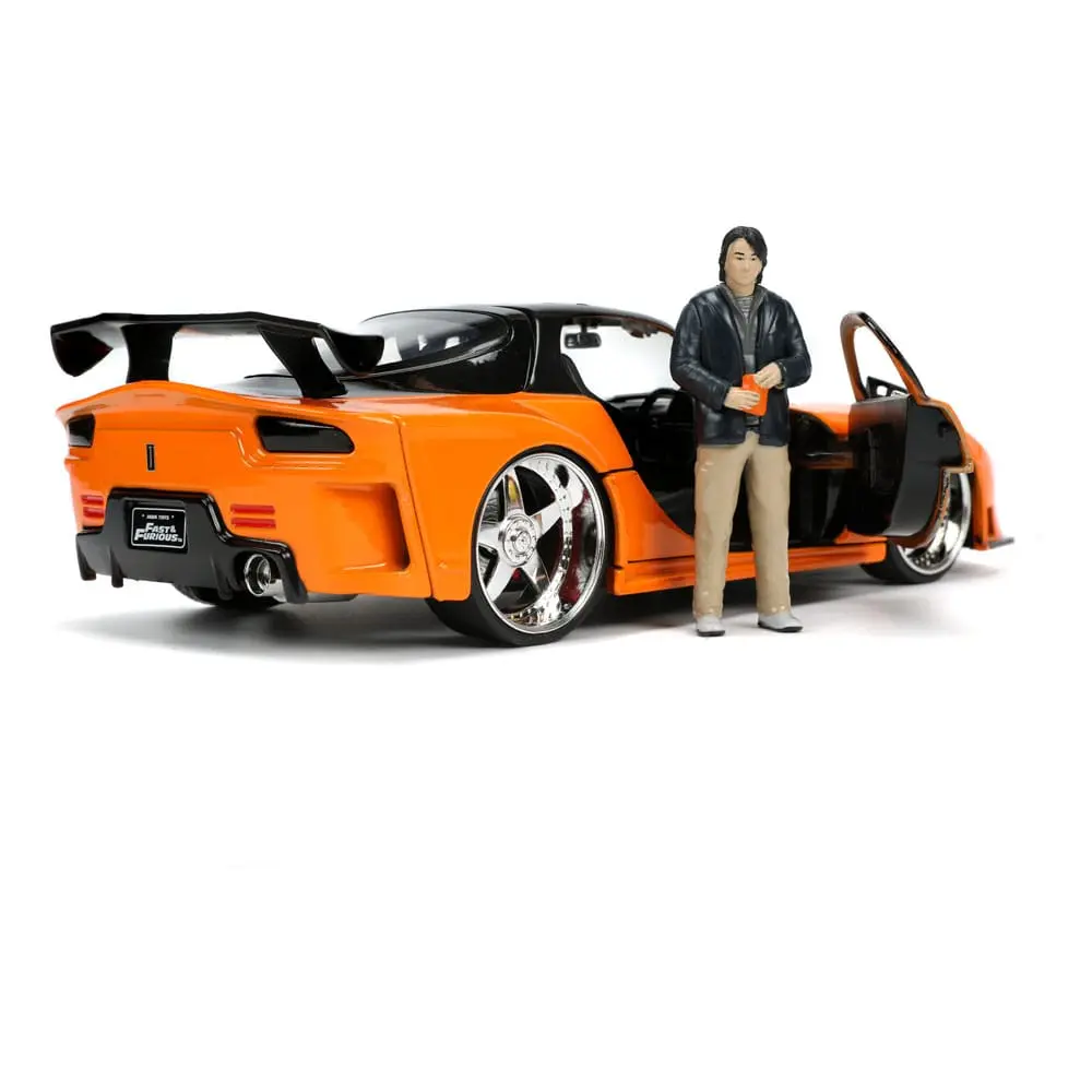 The Fast and Furious Diecast Model Hollywood Rides 1/24 1997 Mazda RX7 és Han figura termékfotó