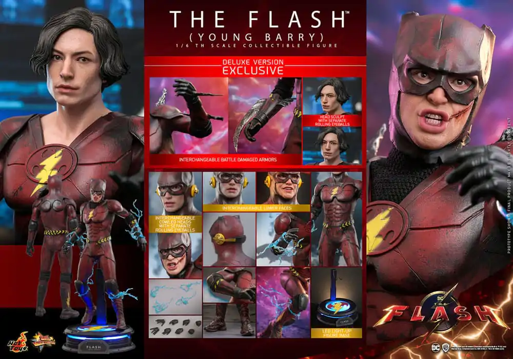 The Flash Movie Masterpiece 1/6 The Flash (Young Barry) (Deluxe Version) akciófigura 30 cm termékfotó